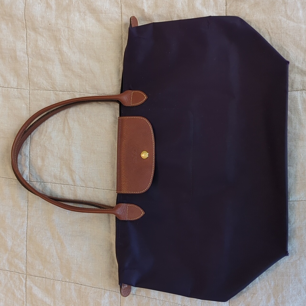 Longchamp Large Le Pliage Tote - Purple